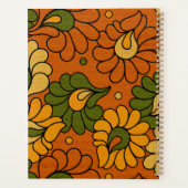 Groovy Bloom - Retro Floral 1970s Planner プランナー手帳 (裏面)