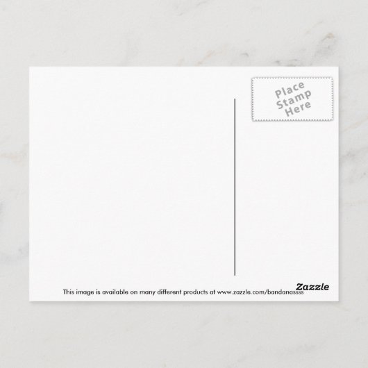 Groovy Blueヴィンテージ万華鏡 はがき (裏面)