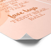 Groovy Bohoデイジー最初の誕生日マイルストーン記号 ポスター (角)