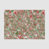 Groovy Bohoモダンレトロ幾何学的クリスマスティッシュP 薄葉紙 (正面)