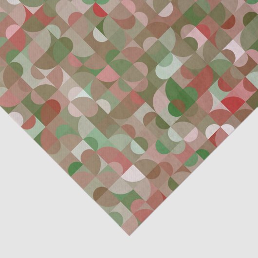 Groovy Bohoモダンレトロ幾何学的クリスマスティッシュP 薄葉紙 (詳細)