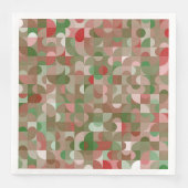 Groovy Bohoモダンレトロ幾何学的クリスマス (正面)