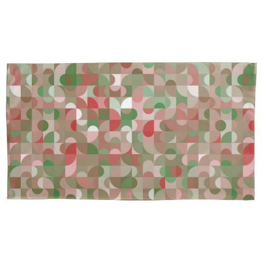 Groovy Bohoモダンレトロ幾何学的クリスマス 枕カバー (正面左)