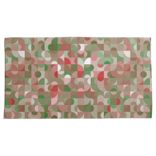 Groovy Bohoモダンレトロ幾何学的クリスマス 枕カバー (正面右)