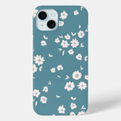 Groovy Boho青い花花柄 Case-Mate iPhoneケース (裏面)