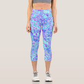 Groovy Boho ファンキー予測できな抽象芸術塊モザイク カプリレギンス (正面)