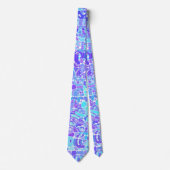 Groovy Boho ファンキー予測できな抽象芸術塊モザイク ネクタイ (正面)