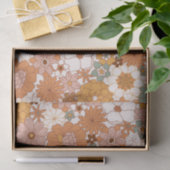 Groovy Boho 70s花柄 薄葉紙 (ギフト)