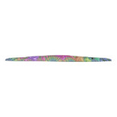 Groovy Boho Jewel Tone Rainbow Fractal タイヘッドバンド (正面)