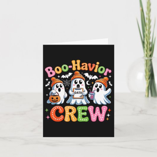 Groovy Boo-Behavior Crew Behavior Analyst Hallowee カード (正面)