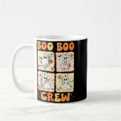 Groovy Boo Boo Crew Nurse Funny Ghost Women Hallow コーヒーマグカップ (左)