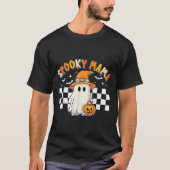 Groovy Boo One Spooky Mama First Halloween Birthda Tシャツ (正面)