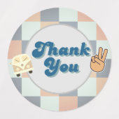 Groovy Boys Thank You Labels ラベル (デザイン2)