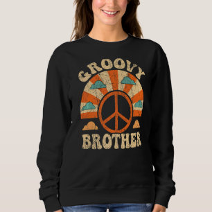 Groovy Brother 70s美学1970のレトロブラザー スウェットシャツ