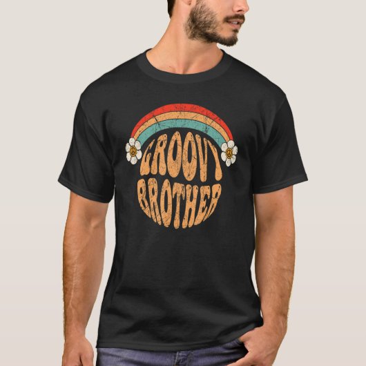 Groovy Brother 70s美学1970のレトロブラザー Tシャツ (正面)