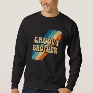 Groovy Brother 70s美的ノスタルジア1970sレター スウェットシャツ