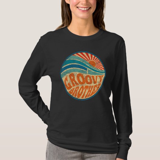 Groovy Brother 70s美的ノスタルジア1970sレター Tシャツ (正面)