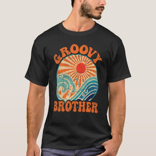 Groovy Brother 70s美的ノスタルジア1970sレター Tシャツ (正面)