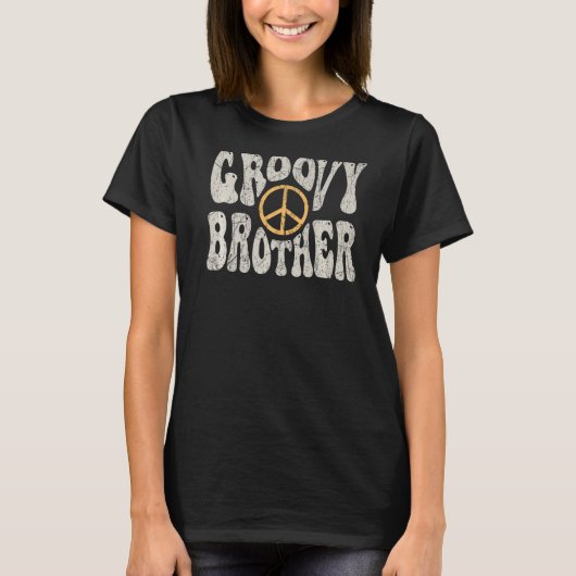 Groovy Brother 70s美的ノスタルジア1970sレター Tシャツ (正面)