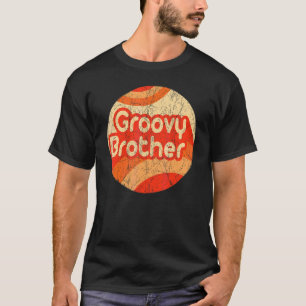 Groovy Brother 70s美的ノスタルジア1970sレター Tシャツ