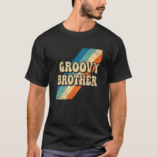 Groovy Brother 70s美的ノスタルジア1970sレター Tシャツ (正面)