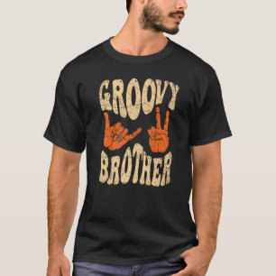 Groovy Brother 70s美的ノスタルジア1970sレター Tシャツ
