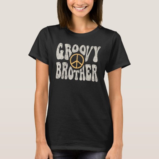 Groovy Brother 70s美的ノスタルジア1970sレター Tシャツ (正面)