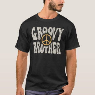 Groovy Brother 70s美的ノスタルジア1970sレター Tシャツ