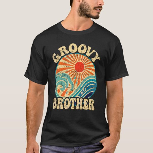 Groovy Brother 70s美的ノスタルジア1970sレター Tシャツ (正面)