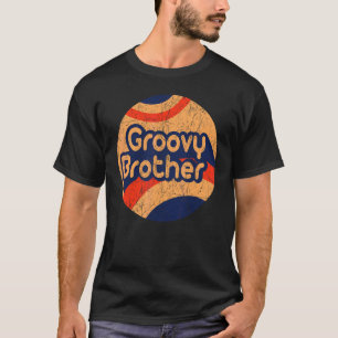 Groovy Brother 70s美的ノスタルジア1970sレター Tシャツ