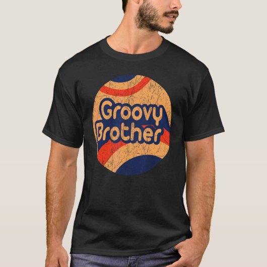 Groovy Brother 70s美的ノスタルジア1970sレター Tシャツ (正面)