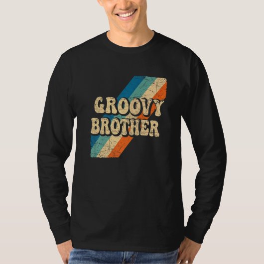 Groovy Brother 70s美的ノスタルジア1970sレター Tシャツ (正面)