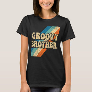 Groovy Brother 70s美的ノスタルジア1970sレター Tシャツ