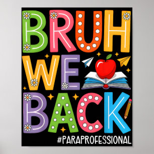 Groovy Bruh WeバックParaprofessionals おもしろい T ポスター