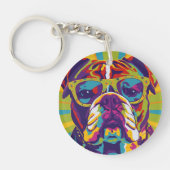 Groovy Bull Dog Keychain キーホルダー (正面)