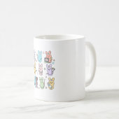 Groovy Bunnies Candy Ultrasound Tech Easter Sonogr コーヒーマグカップ (正面右)