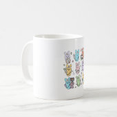 Groovy Bunnies Candy Ultrasound Tech Easter Sonogr コーヒーマグカップ (正面左)