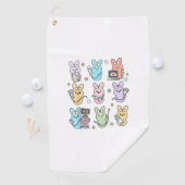 Groovy Bunnies Candy Ultrasound Tech Easter Sonogr ゴルフタオル (インサイチュ)