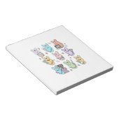 Groovy Bunnies Candy Ultrasound Tech Easter Sonogr ノートパッド (アングル)