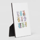 Groovy Bunnies Candy Ultrasound Tech Easter Sonogr フォトプラーク (側面)