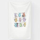 Groovy Bunnies Candy Ultrasound Tech Easter Sonogr 横断幕 (縦)