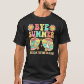Groovy Bye Summer Hello fifth grade Back To school Tシャツ (正面)