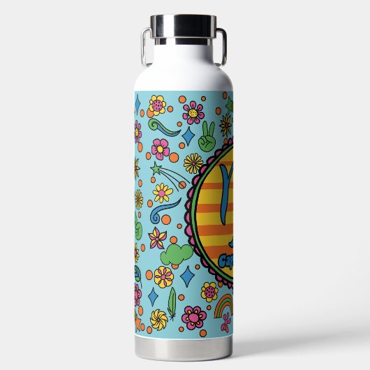 Groovy Capricorn Custom ウォーターボトル (正面)