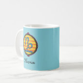 Groovy Capricorn Custom コーヒーマグカップ (正面左)