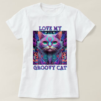 「GROOVY CAT」 Tシャツ