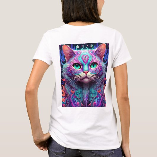 「GROOVY CAT」 Tシャツ (裏面)