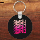 Groovy Chappell First Name D Chappell Tees Meme  キーホルダー (正面)