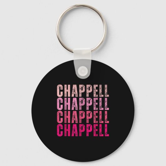 Groovy Chappell First Name D Chappell Tees Meme  キーホルダー (正面)