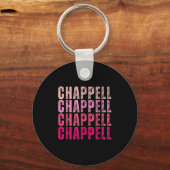 Groovy Chappell First Name D Chappell Tees Meme  キーホルダー (正面)