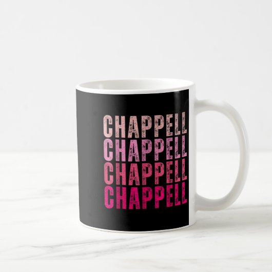 Groovy Chappell First Name D Chappell Tees Meme コーヒーマグカップ (右)
